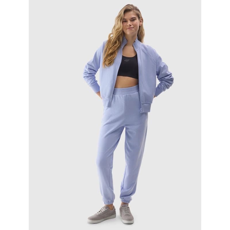 Dámske tepláky 4F TROUSERS-4FWSS24TTROF666-34S-LIGHT BLUE 5