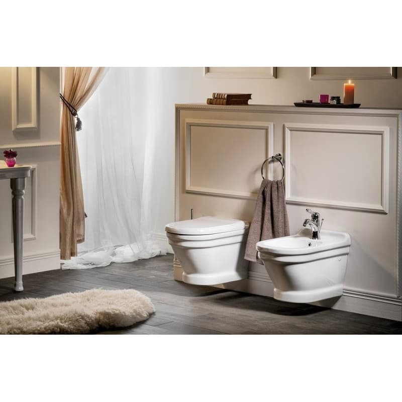 SAPHO - ANTIK závesná WC misa, 36x53cm, biela AN320 3