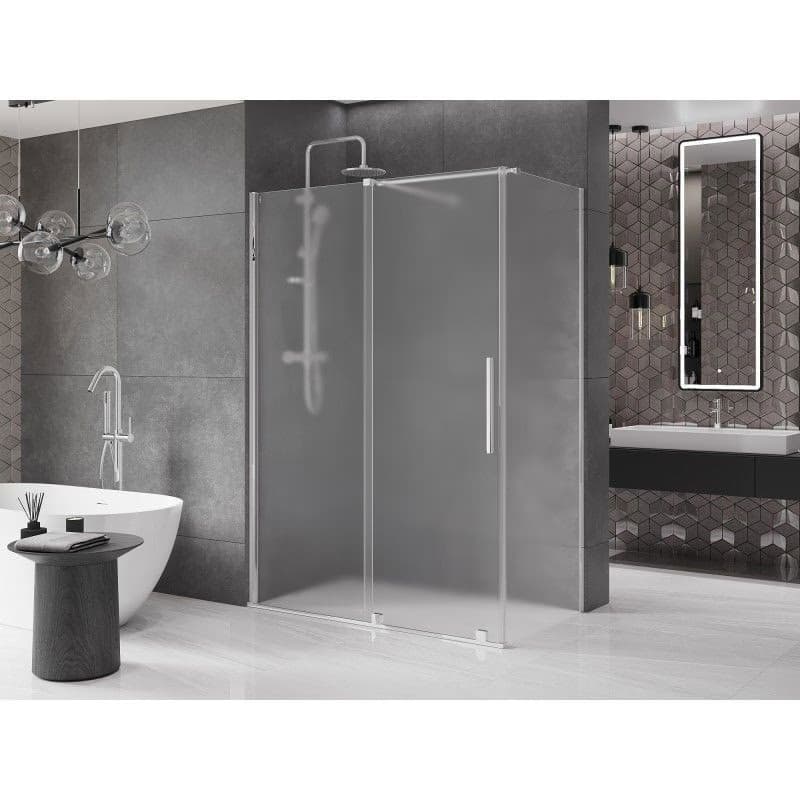 MEXEN/S - Velár sprchovací kút, posuvné dvere 160 x 85, dekor, chróm 871-160-085-31-01 4