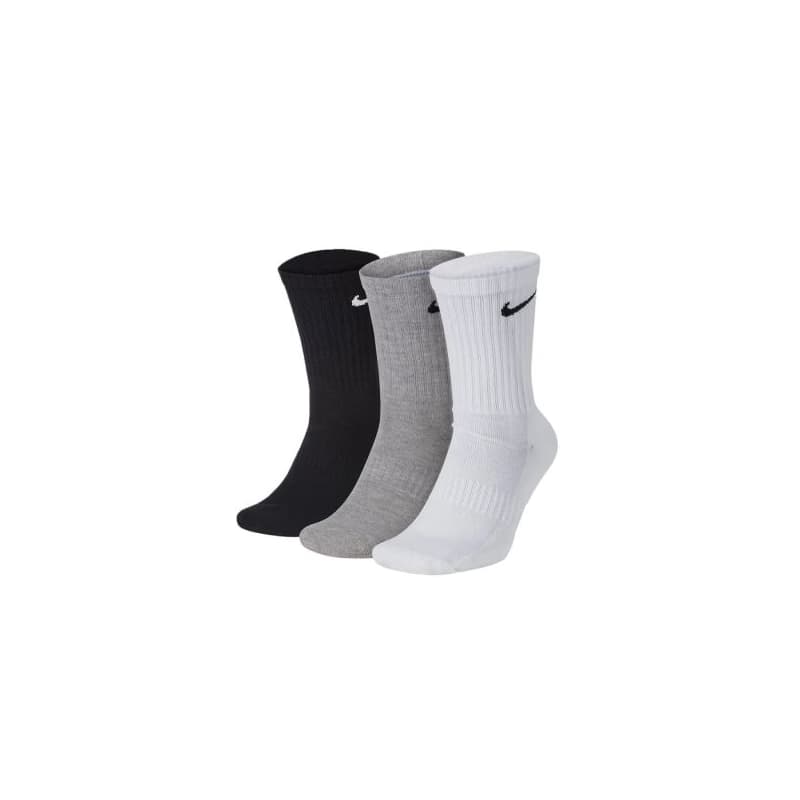 Ponožky NIKE 3 PACK-Everyday Cushion Crew-WHITE MGREYH BLACK