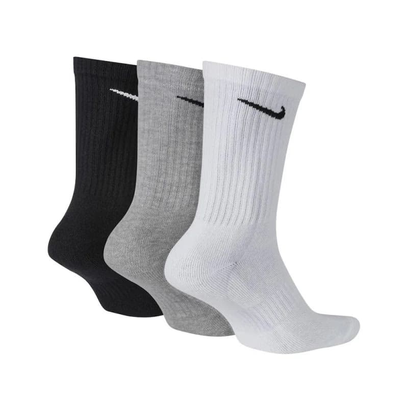 Ponožky NIKE 3 PACK-Everyday Cushion Crew-WHITE MGREYH BLACK 2