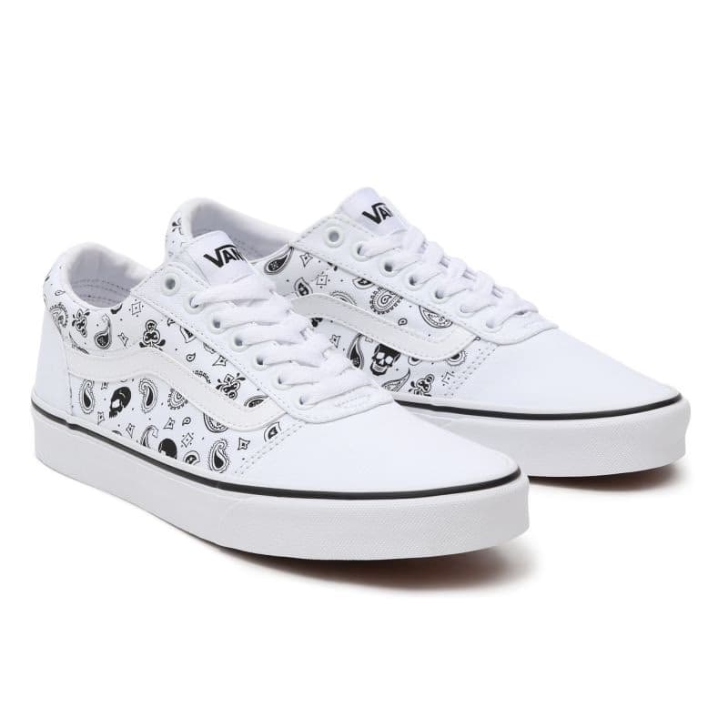 Pánska rekreačná obuv VANS MN Ward (Skull Bandana) white white 3