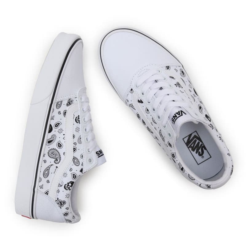 Pánska rekreačná obuv VANS MN Ward (Skull Bandana) white white 4