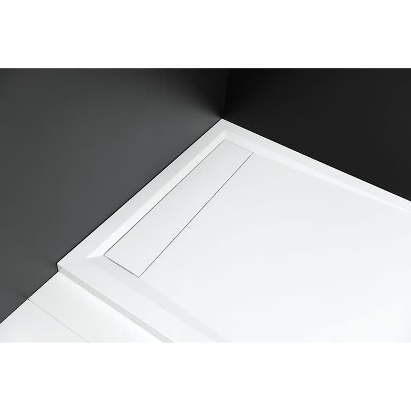 POLYSAN - ARENA sprchová vanička z liateho mramoru so záklopom, štvorec, 90x90cm 71601 2
