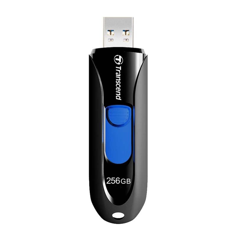 TRANSCEND Flash Disk 256GB JetFlash®790, USB 3.1 (R:100/W:40 MB/s) čierna/modrá 2