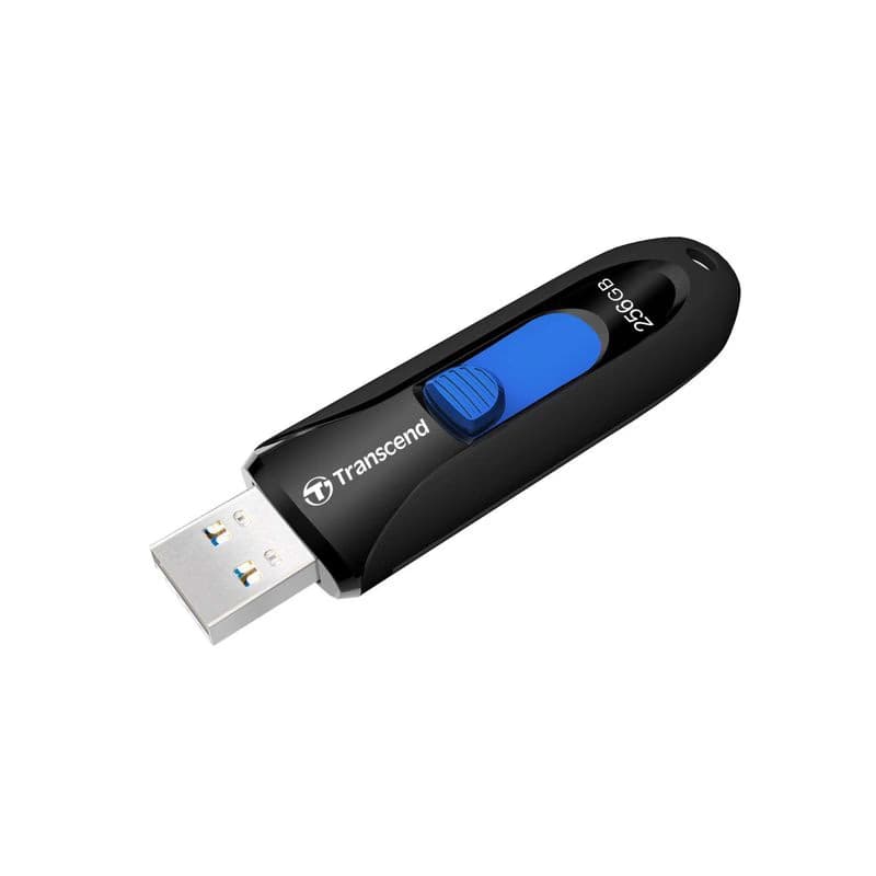 TRANSCEND Flash Disk 256GB JetFlash®790, USB 3.1 (R:100/W:40 MB/s) čierna/modrá 4