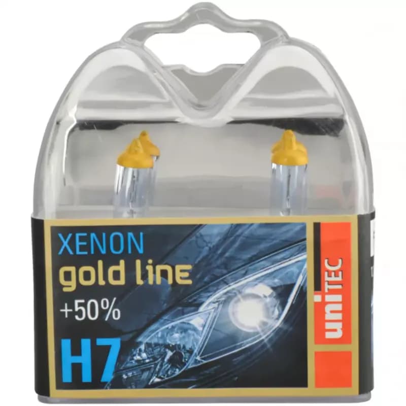 Autožiarovka 12V H7 55W Unitec Xenongold 2 ks 1