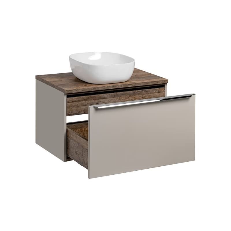 ArtCom Kúpeľňová skrinka s umývadlom a doskou SANTA Fe Taupe DU80/1 | 80 cm 3