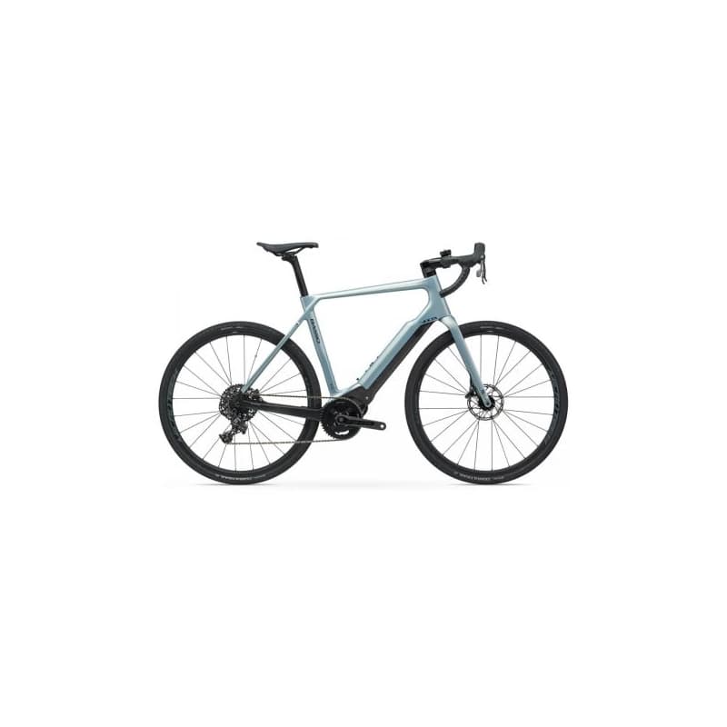 Cestný elektrobicykel BASSO Volta Road, silver, Apex 1x, crankset 44T, casette 11-42, MX 25 1