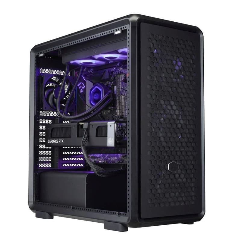 Cooler Master case MasterFrame 600 Black, Priehľadná bočnica, ATX, 3x 140mm Fan, 1x 120mm Fan, Čierna