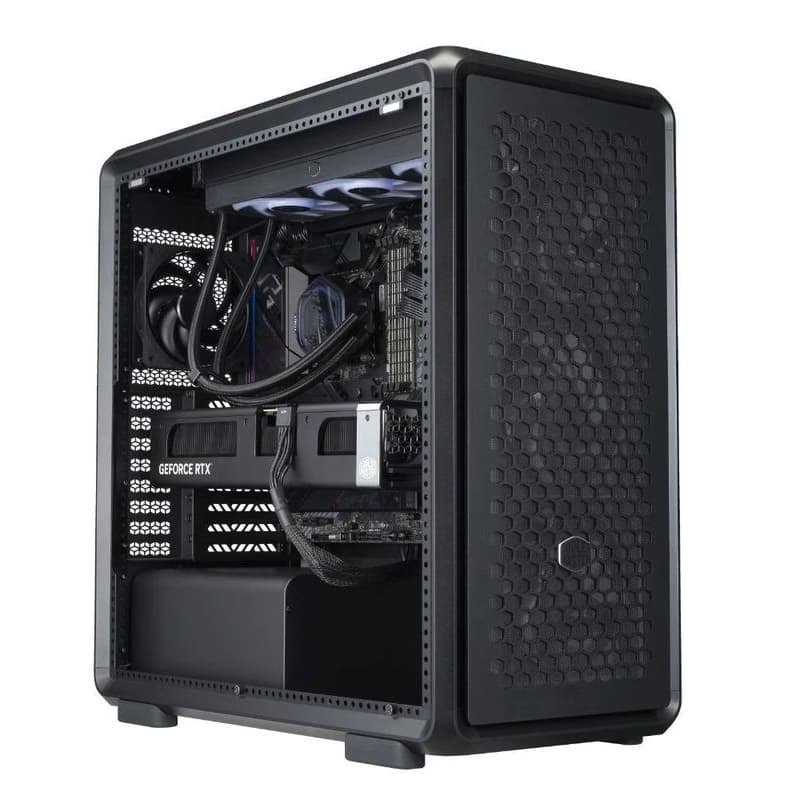 Cooler Master case MasterFrame 600 Black, Priehľadná bočnica, ATX, 3x 140mm Fan, 1x 120mm Fan, Čierna 2