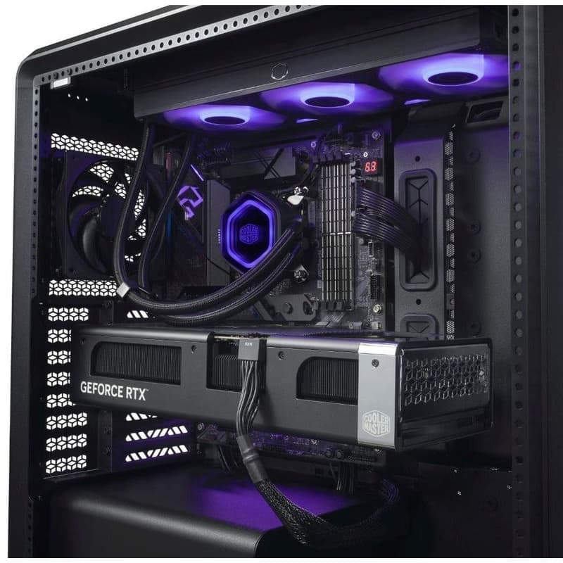 Cooler Master case MasterFrame 600 Black, Priehľadná bočnica, ATX, 3x 140mm Fan, 1x 120mm Fan, Čierna 5