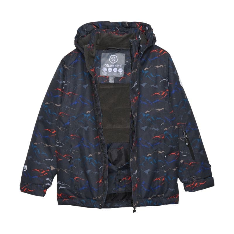 Detská lyžiarska bunda COLOR KIDS Ski Jacket - AOP, phantom 3