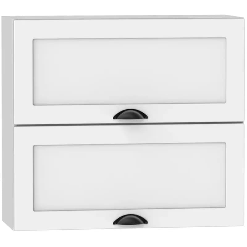 Kuchynská skrinka Adele W80grf/2 Biely hrášok/Biely 1