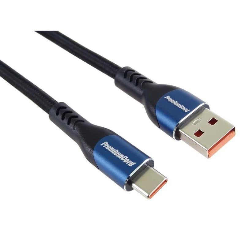 PREMIUMCORD Kábel USB-C na USB 2.0, Nabíjací, 5A, 1m 1