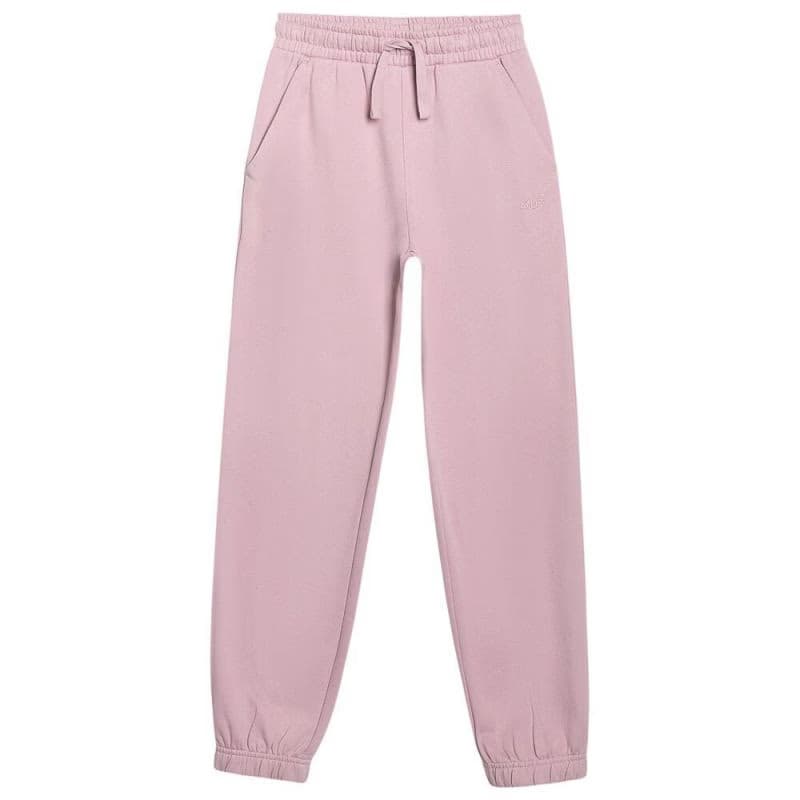 Dievčenské tepláky 4F JUNIOR TROUSERS CAS F1249-4FJWAW25TTROF1249-56S-LIGHT PINK 2