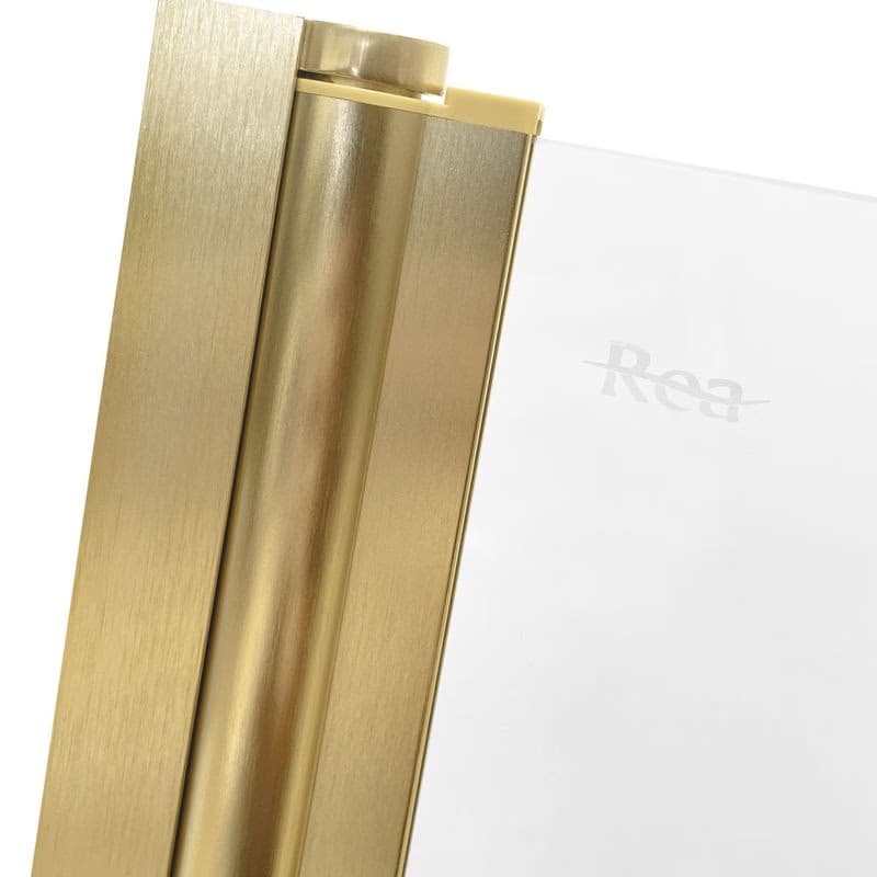 REA - Skladacia vaňová zástena AGAT-2 80 BRUSH GOLD REA-W2500 6