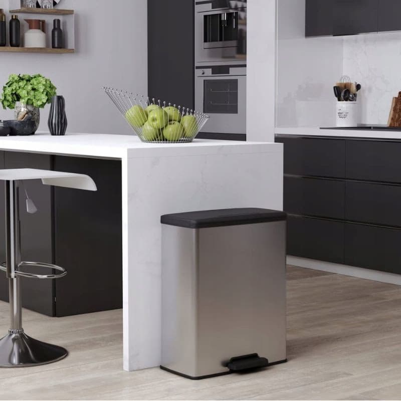 CURVER Odpadkový kôš DECO BIN DUO 26L+26L | strieborná 2