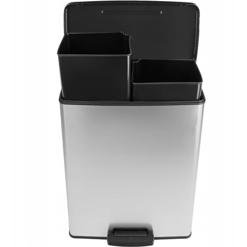 CURVER Odpadkový kôš DECO BIN DUO 26L+26L | strieborná 4
