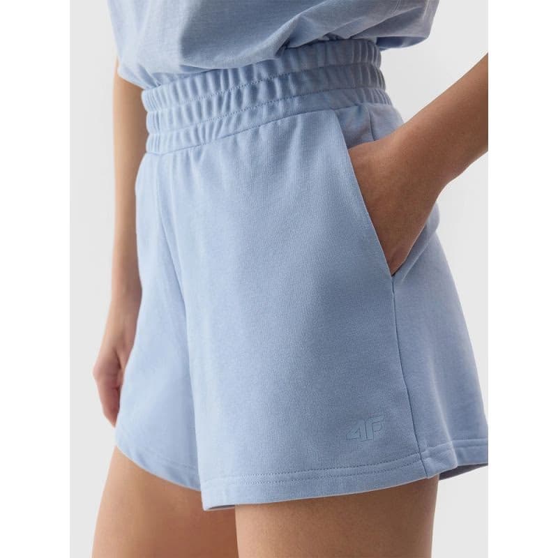Dámske teplákové kraťasy 4F SHORTS CAS-4FWSS24TSHOF286-34S-LIGHT BLUE 2