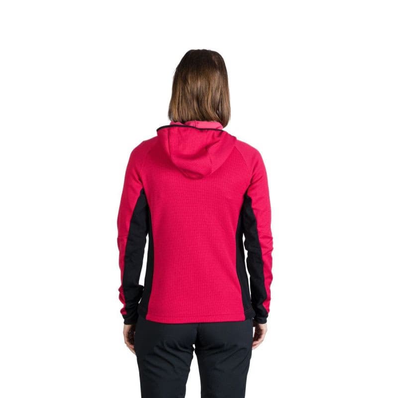 Dámska turistická mikina so zipsom NORTHFINDER DARLA-577cherryblack 5