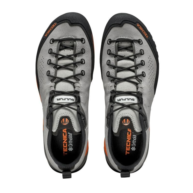 Pánska nízka turistická celokožená obuv TECNICA Sulfur Ms, soft grey ultra orange 5