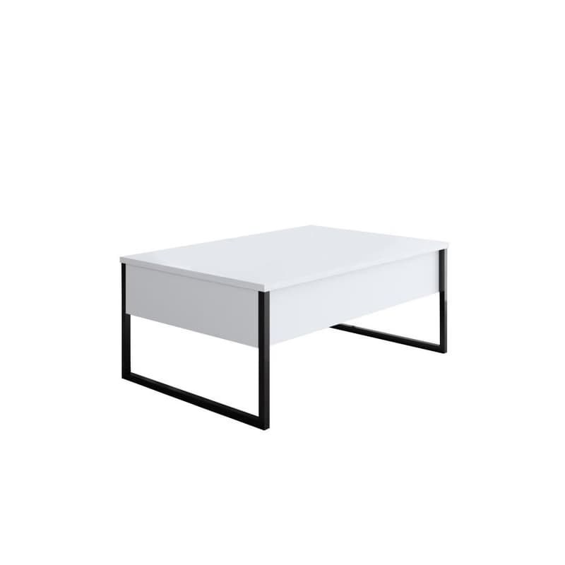 Living Room Furniture Set Luxe - White, Black 4