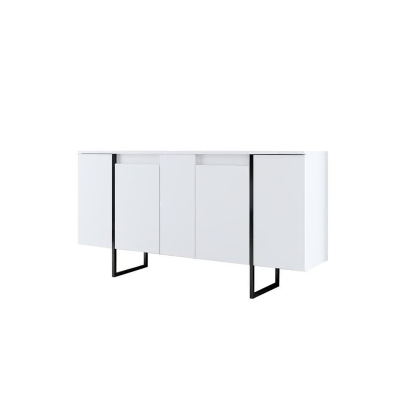 Living Room Furniture Set Luxe - White, Black 5