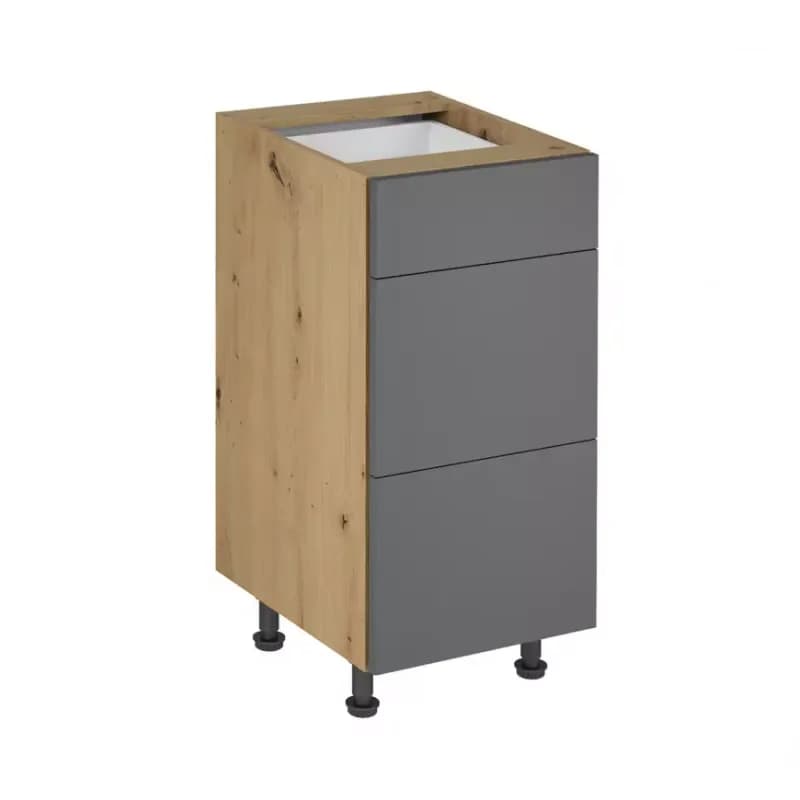 Skrinka do kuchyne Langen d40s3 push grey 1