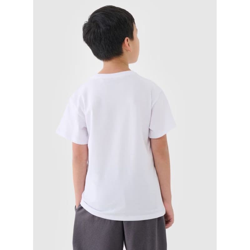Chlapčenské tričko s krátkym rukávom 4F JUNIOR TSHIRT M2331-10S-WHITE 3