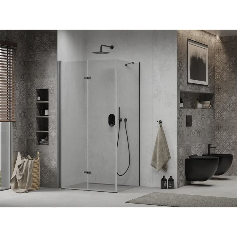 MEXEN/S - LIMA sprchovací kút 80x70, transparent, čierna 856-080-070-70-00 2