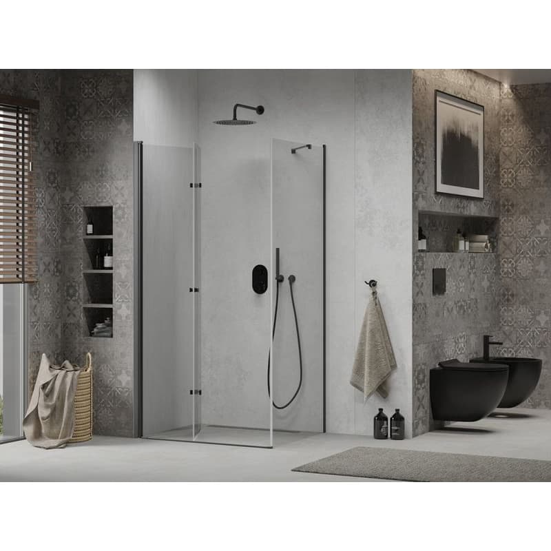 MEXEN/S - LIMA sprchovací kút 80x70, transparent, čierna 856-080-070-70-00 3