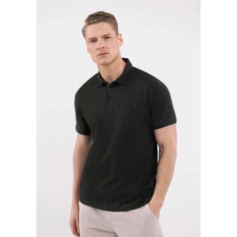 Pánske polo tričko s krátkym rukávom VOLCANO O-DRAGO-700-BLACK 2