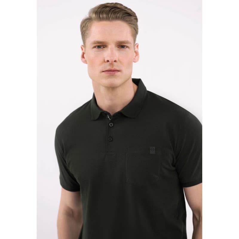 Pánske polo tričko s krátkym rukávom VOLCANO O-DRAGO-700-BLACK 5