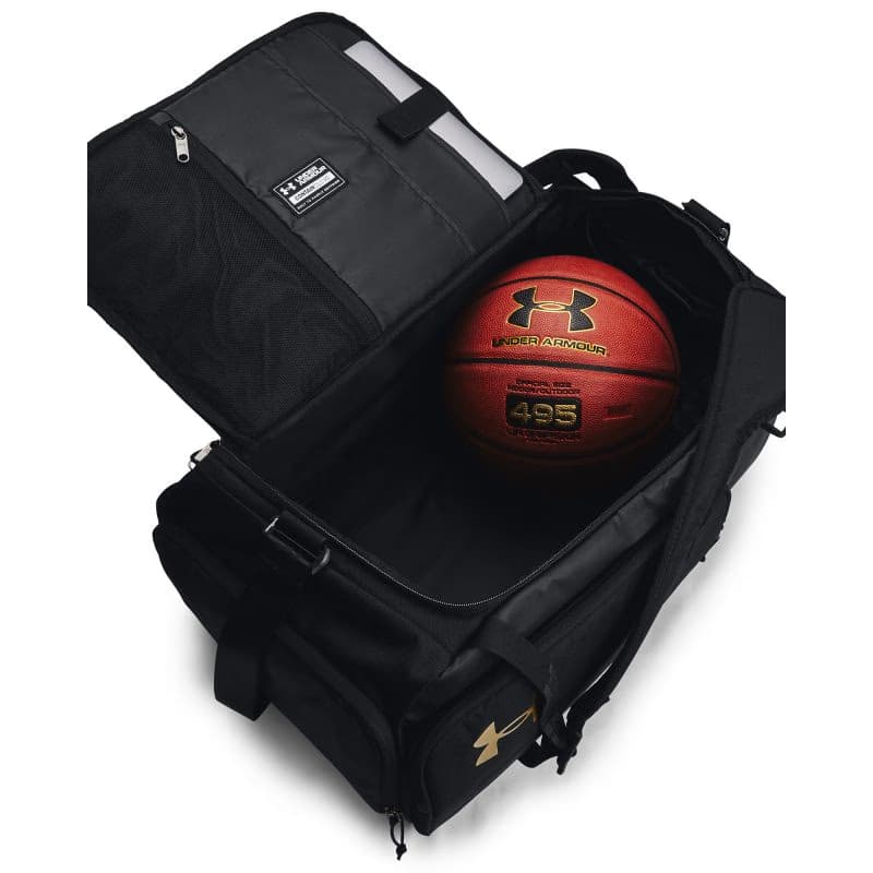 Cestovná taška UNDER ARMOUR UA Contain Duo MD BP Duffle-BLK 4