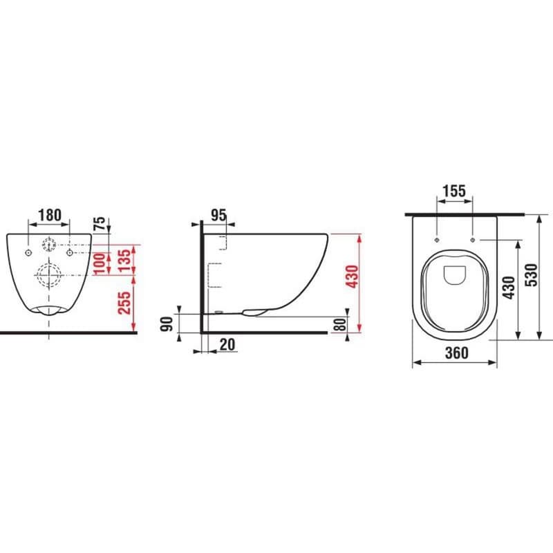 JIKA - Mio Závesné WC, Rimless, biela H8207140000001 2