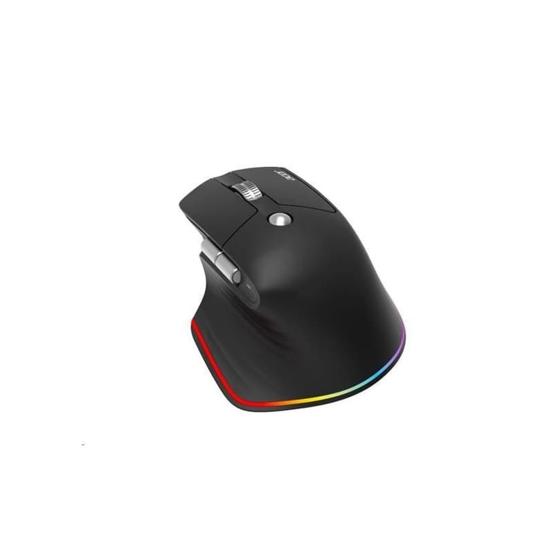 ACER bezdrôtová myš Easy Fit Mouse, ergonomická, 4000dpi, 6 tlačidiel, RGB, 10m dosah, USB-C, BT, Black 2