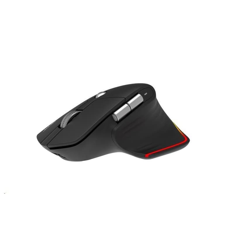 ACER bezdrôtová myš Easy Fit Mouse, ergonomická, 4000dpi, 6 tlačidiel, RGB, 10m dosah, USB-C, BT, Black 5