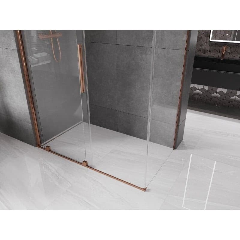 MEXEN/S - Velár sprchovací kút 150 x 80, transparent, ružové zlato 871-150-080-01-60 6