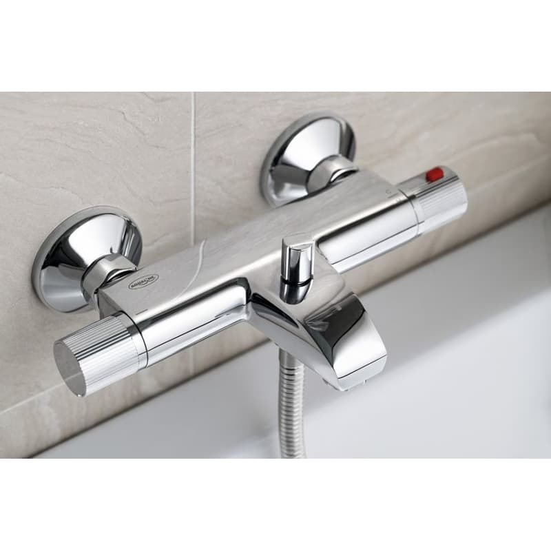 AQUALINE - ACTION nástenná vaňová termostatická batéria, chróm MB106 4