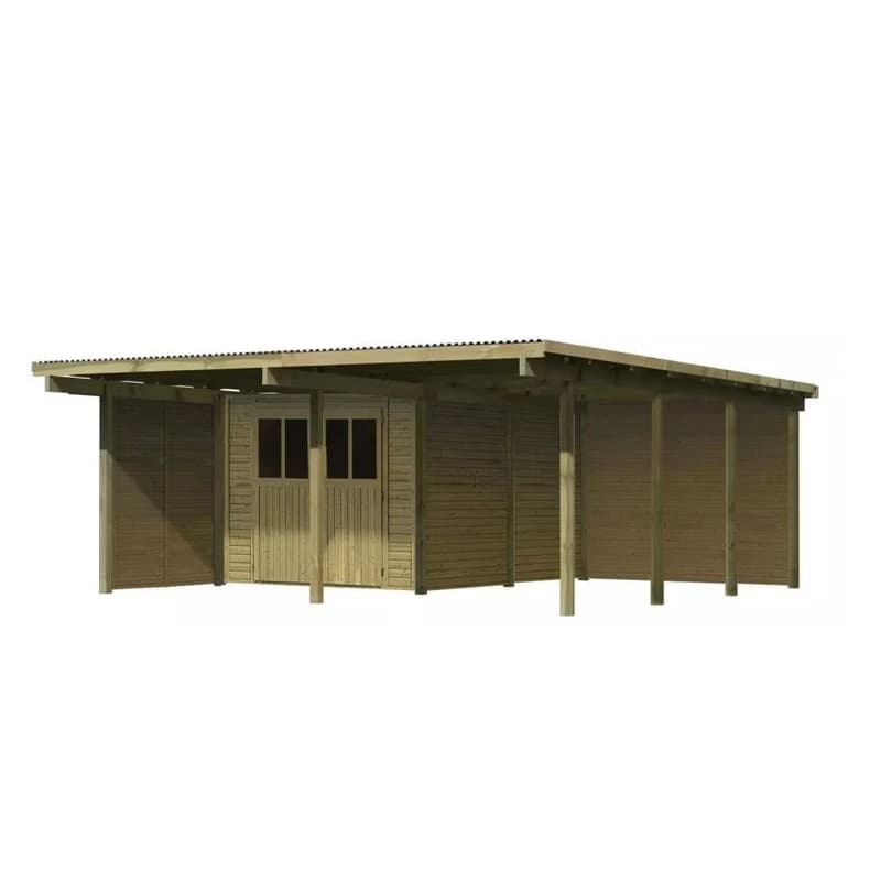 Drevený prístrešok / carport ECO 2B Lanitplast 4