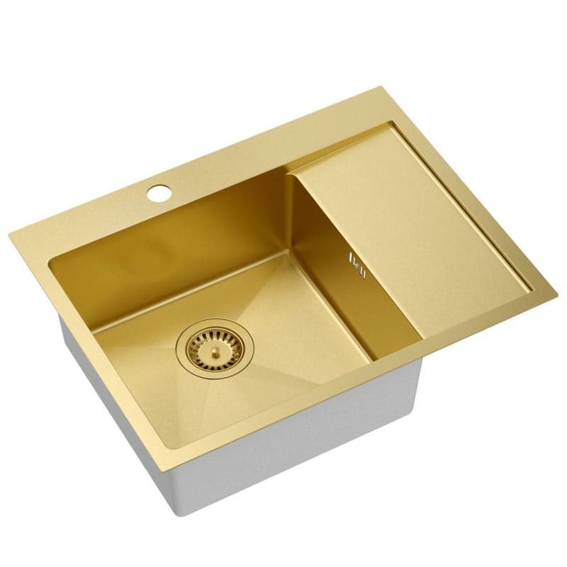 Quadron Quadron - Oceľový drez RUSSEL 116 Gold HB7911PVDBSG1 1