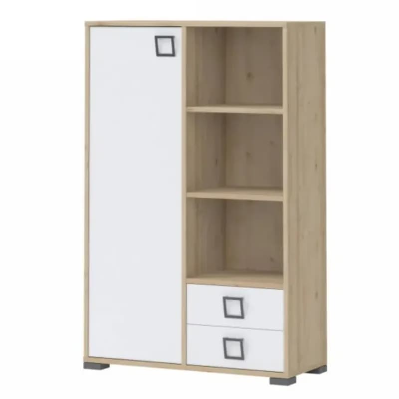 Regál Kiki K12-BK/KI-15 beech/white 1