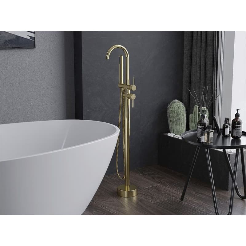 MEXEN - Alma stojaca vaňová batéria gold 75033-50 2