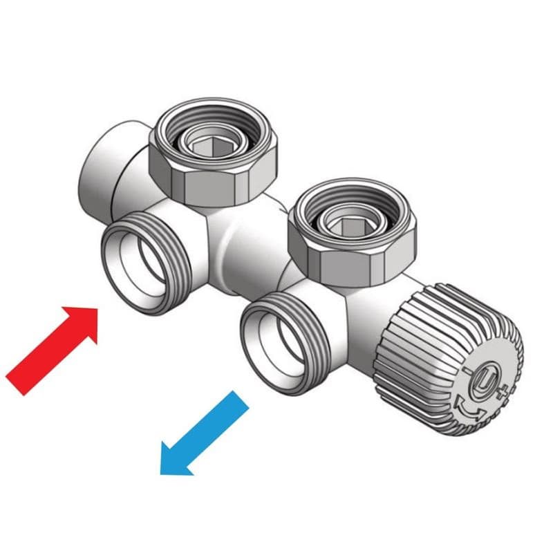 HOPA - TERM-SET, stredový ventil (Z4) - Farba - Anthracite, Variant - Ľavá RDTERMSETLA 4