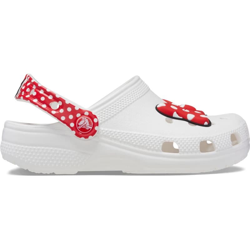 Dievčenské kroksy (rekreačná obuv) CROCS Disney Minnie Mouse Classic Clog T white red 2