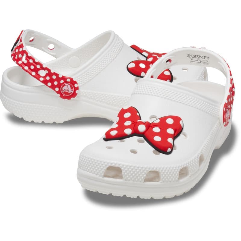 Dievčenské kroksy (rekreačná obuv) CROCS Disney Minnie Mouse Classic Clog T white red 5