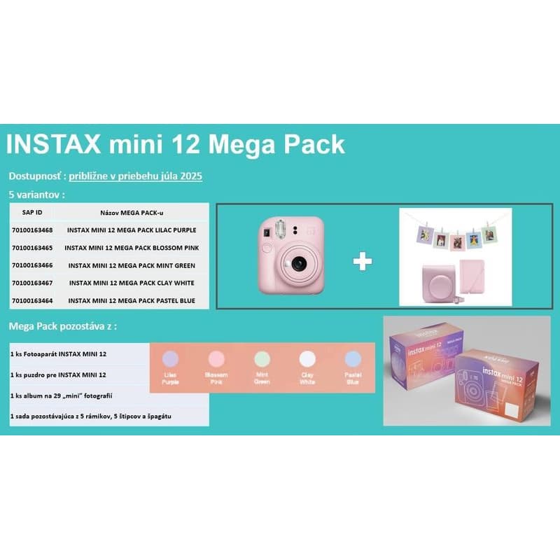 Fujifilm MINI 12 MEGA PACK biely 4