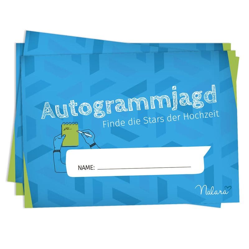 Spielehelden Lov na autogramy 10 otázok o vlastnostiach 50 ks. DIN A5 hravá potlač