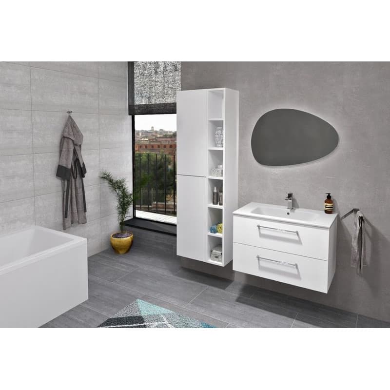 SAPHO - CIRASA umývadlová skrinka 79,8x52x46cm, biela lesk CR801-3030 6